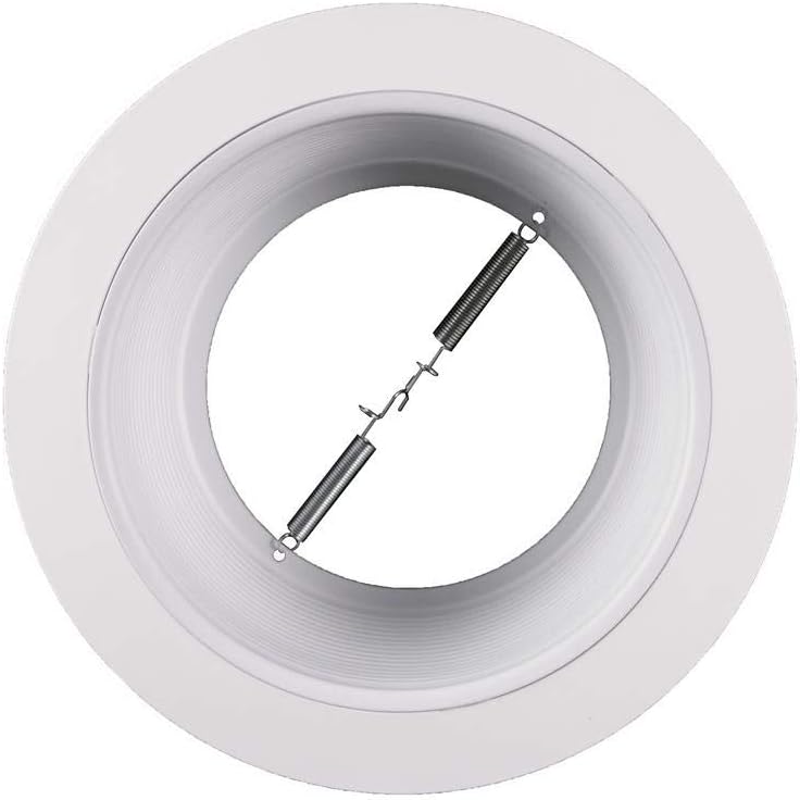 NICOR Lighting 6-Inch White Recessed Baffle Trim for 6-Inch Housings - Image 4
